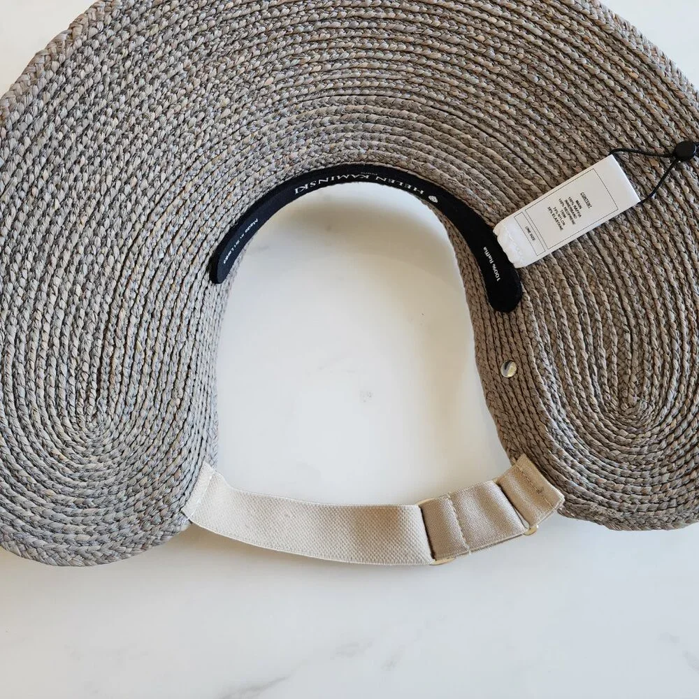 NWT - Helen Kaminski Maris Raffia Visor Hat - Eclipse👒 #11957 - Picture 7 of 12